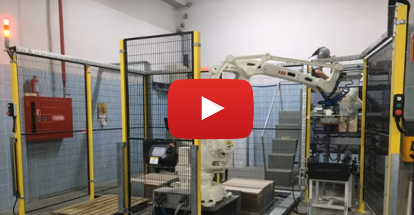 Pirinç Bakliyat Torba Paletleme Robotu